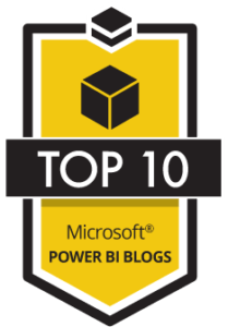 Top 10 Power Bi Blogs Badge