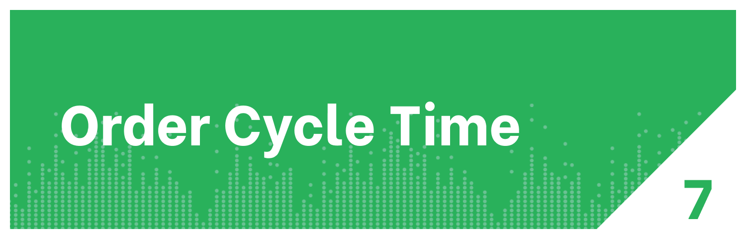 Distribution KPI Order Cycle Time
